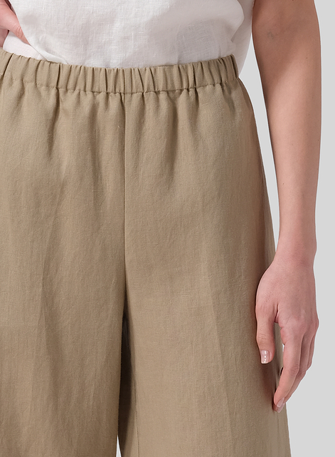 Linen Long Straight Pants