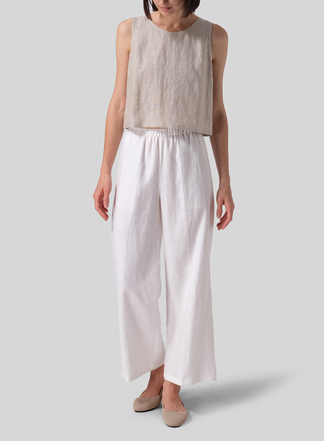 Linen Long Straight Pants