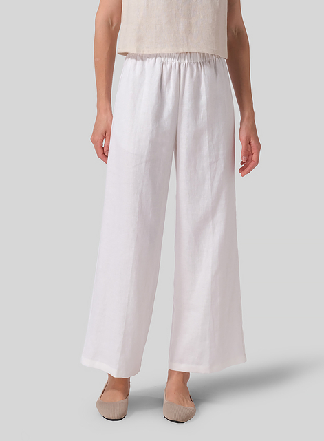 Linen Long Straight Pants