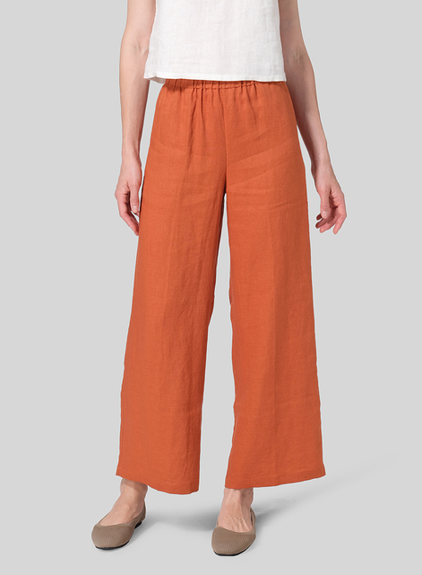 Linen Long Straight Pants