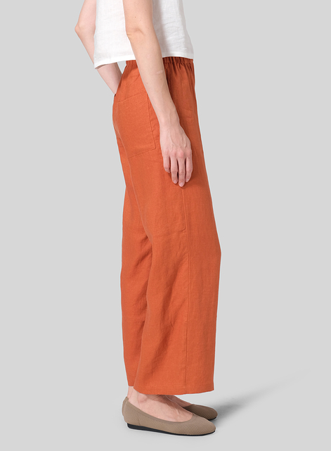 Linen Long Straight Pants