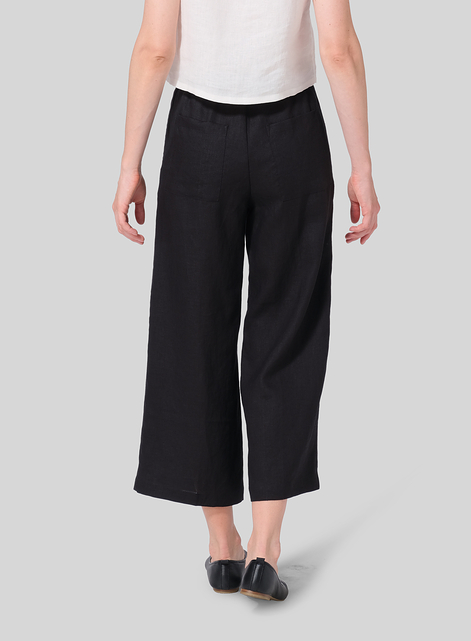 Linen Easy Fit Straight Leg Pants