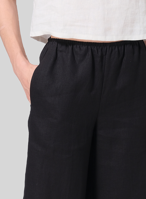 Linen Easy Fit Straight Leg Pants