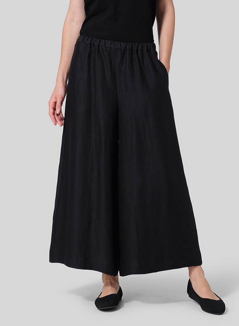 Linen Wide Leg Fit Pants