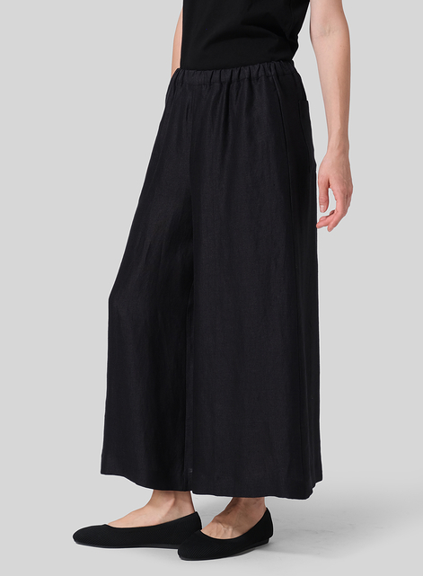 Linen Wide Leg Fit Pants