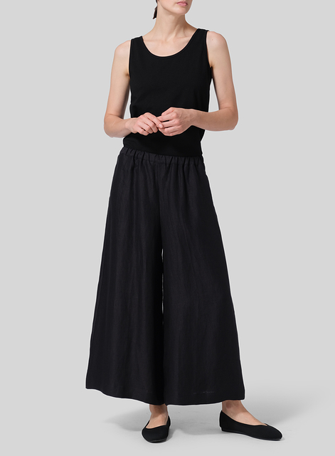 Linen Wide Leg Fit Pants