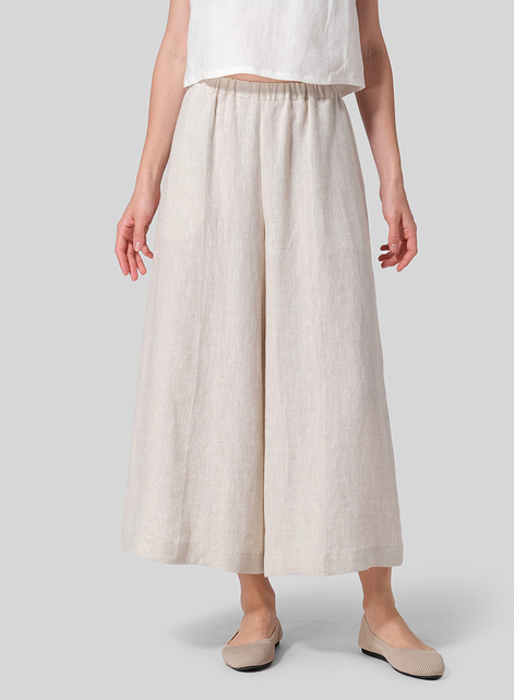 Linen Wide Leg Fit Pants