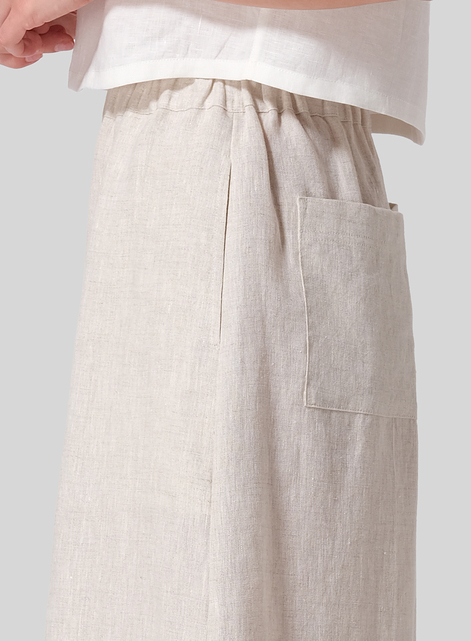 Linen Wide Leg Fit Pants