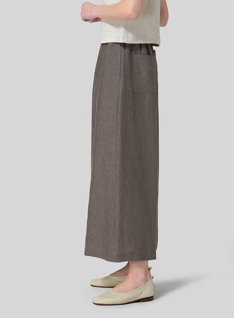 Linen Wide Leg Fit Pants