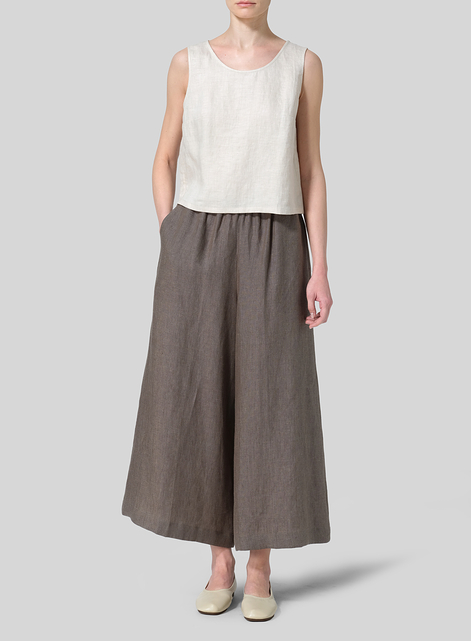 Linen Wide Leg Fit Pants