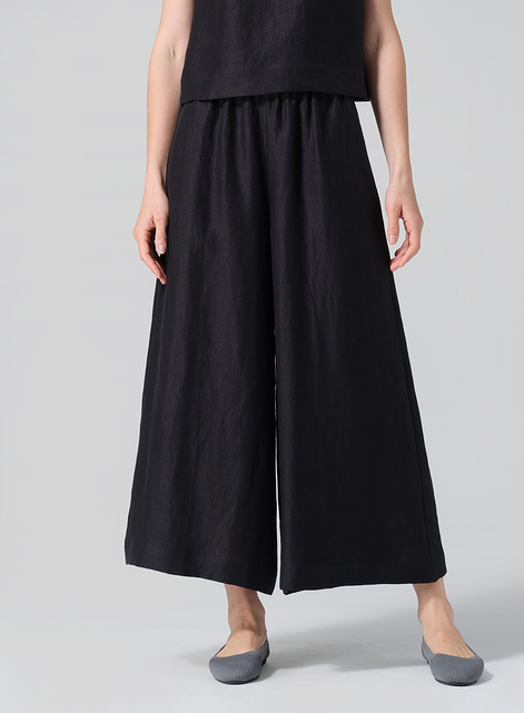 Linen Wide Leg Fit Pants