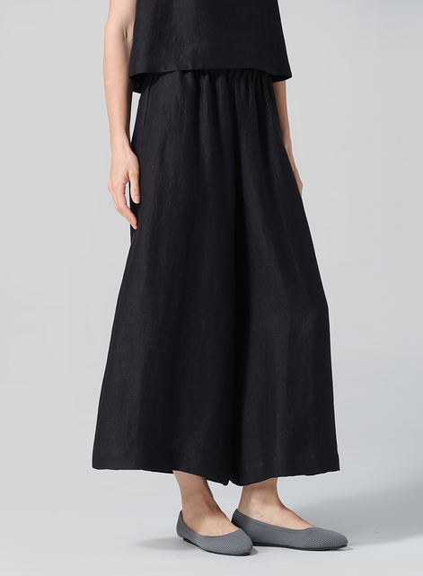 Linen Wide Leg Fit Pants