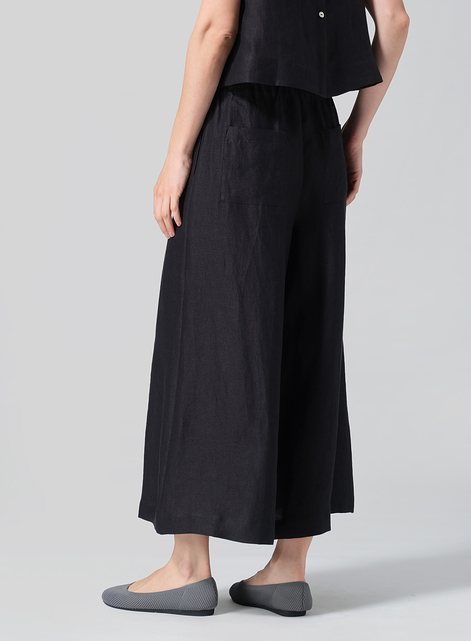 Linen Wide Leg Fit Pants