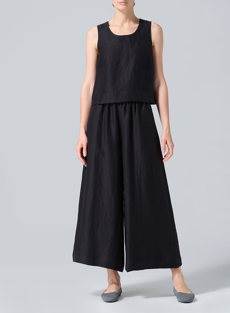 Linen Wide Leg Fit Pants