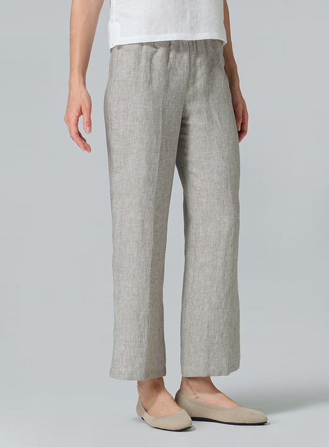 Linen Straight Leg Pants