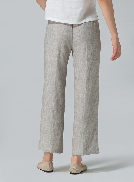 Linen Straight Leg Pants