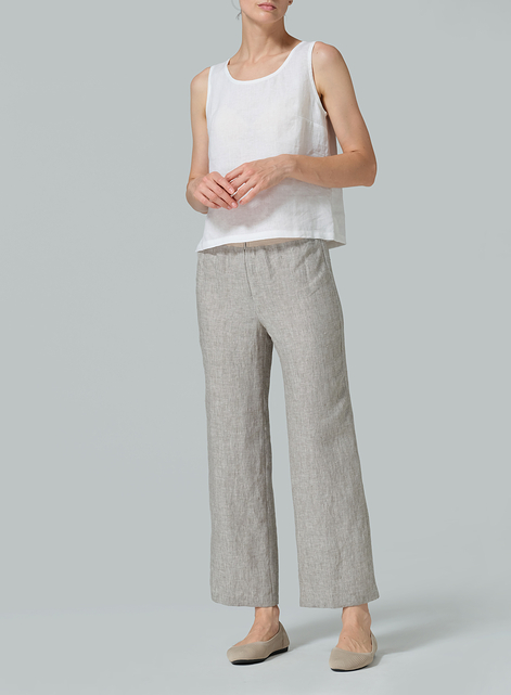 Linen Straight Leg Pants