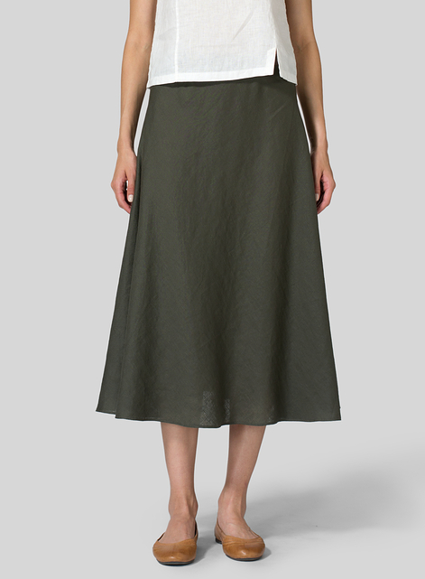 Linen Long Flowing Skirt