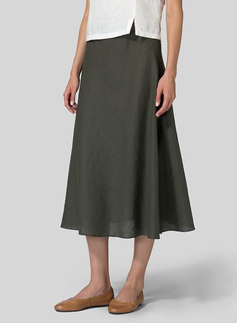 Linen Long Flowing Skirt