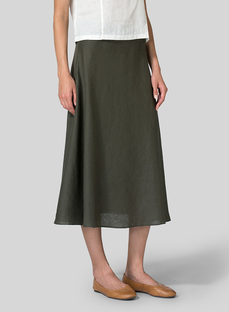 Linen Long Flowing Skirt