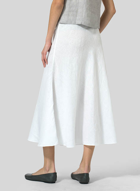 Linen Long Flowing Skirt