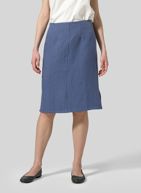 Linen Straight Skirt