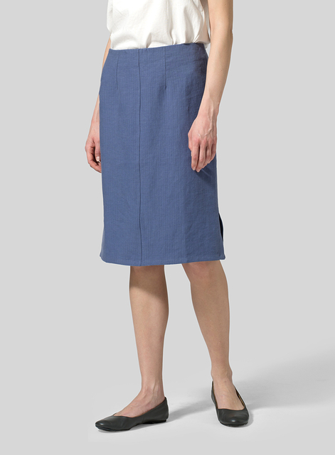 Linen Straight Skirt