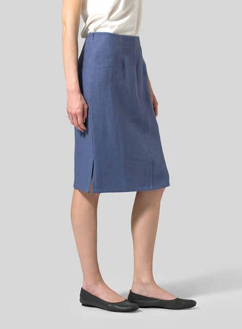 Linen Straight Skirt