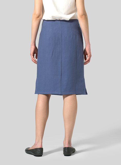 Linen Straight Skirt