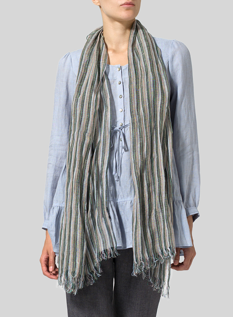 Yarn-Dyed Multi-stripe Scarf