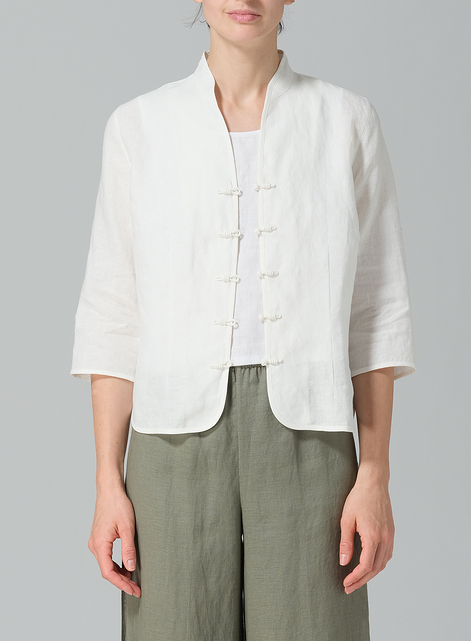 Linen Classic Chinese Button Jacket