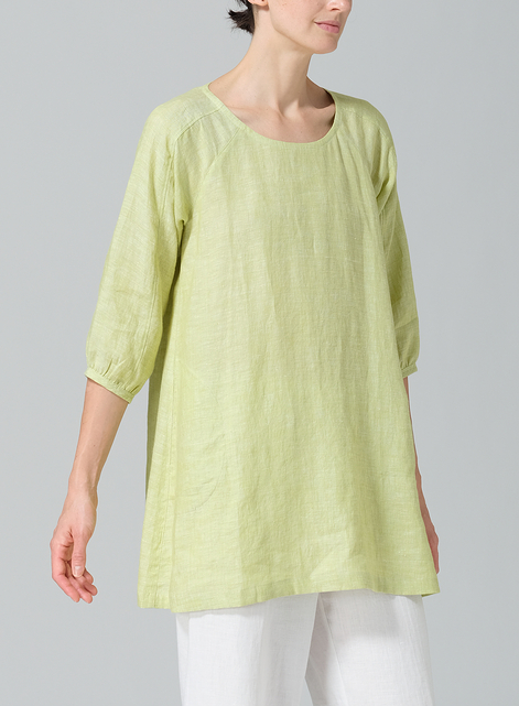 Linen Elbow Sleeve Tunic