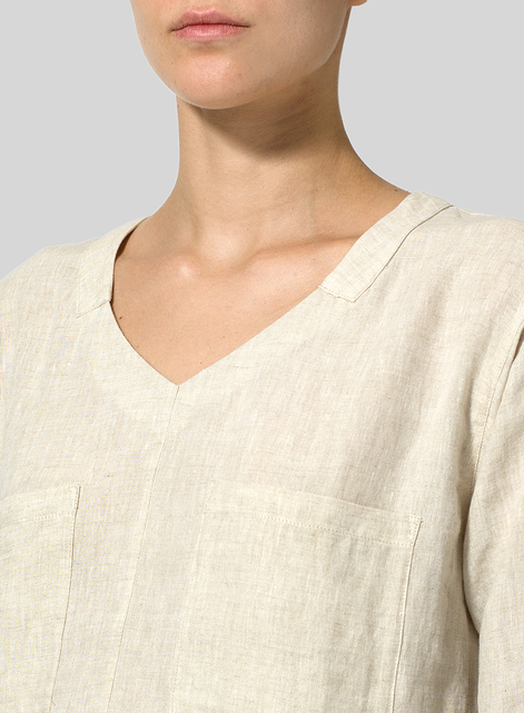 Linen Drop-shoulder Tunics