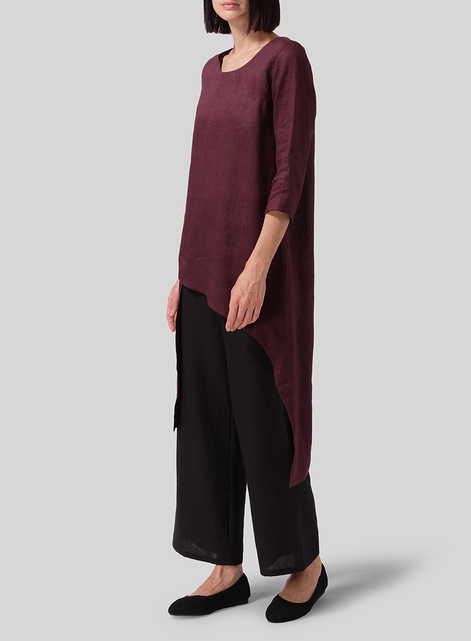 Linen Asymmetrical Tunic