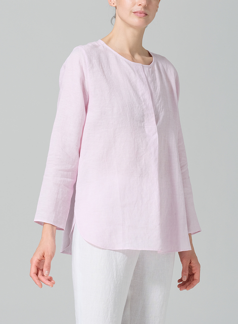 Linen L/S Relaxed Fit Blouse