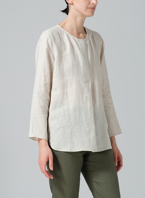 Linen L/S Relaxed Fit Blouse