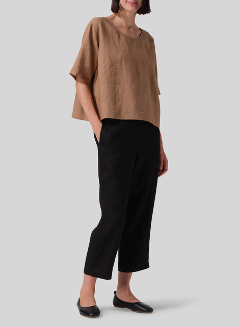 Linen Classic Boxy Top