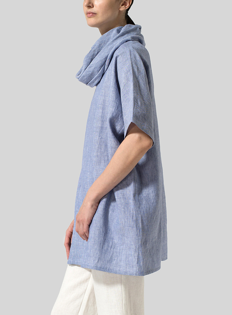 Linen Turtleneck Tunic