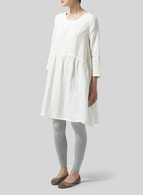 Linen A-line Long Top