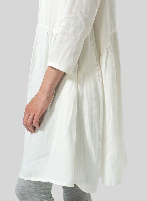 Linen A-line Long Top