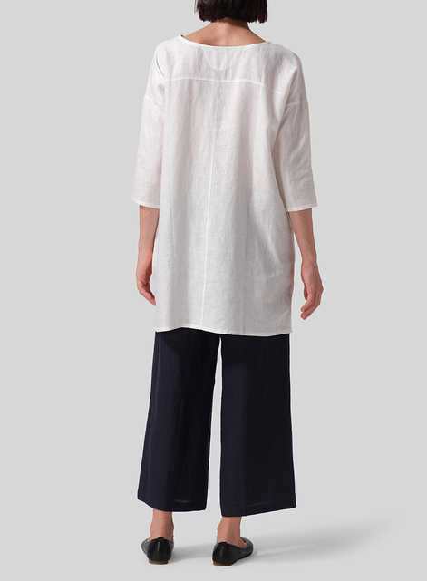 Linen Oversized Top