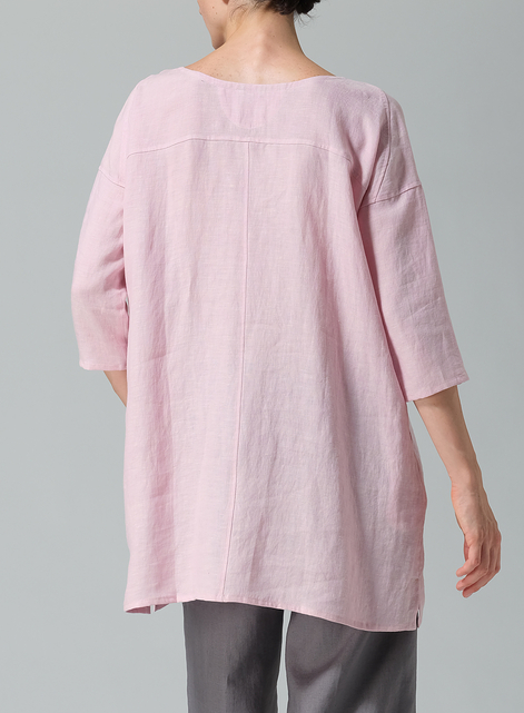 Linen Oversized Top