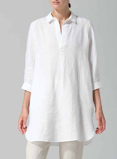 Linen Classic Shirt Tunic