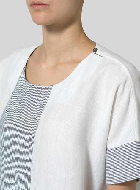 Linen Oversize Patchwork Tunic