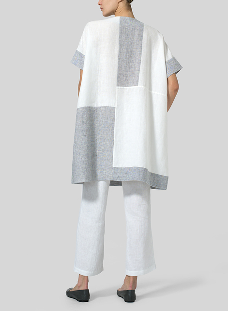 Linen Oversize Patchwork Tunic