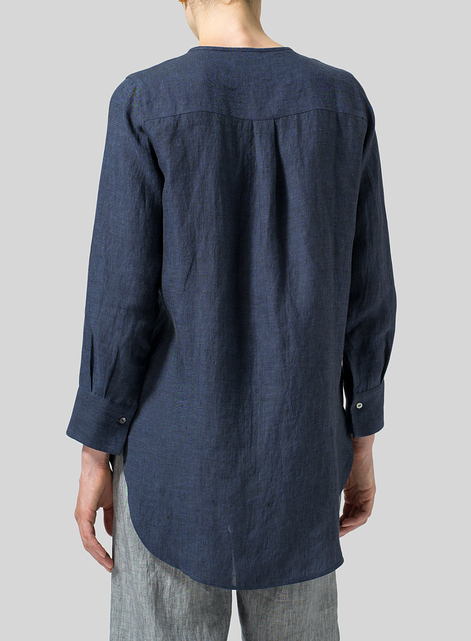 Linen Longline Blouse