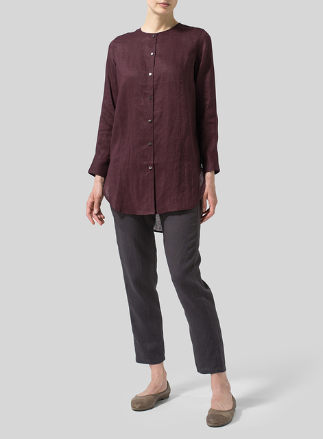 Linen Longline Blouse