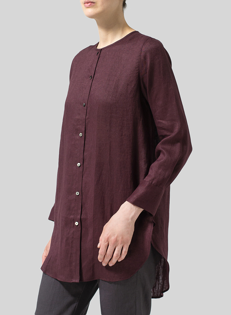 Linen Longline Blouse