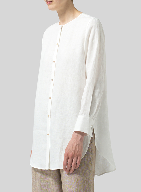 Linen Longline Blouse