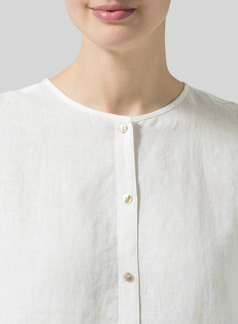 Linen Longline Blouse